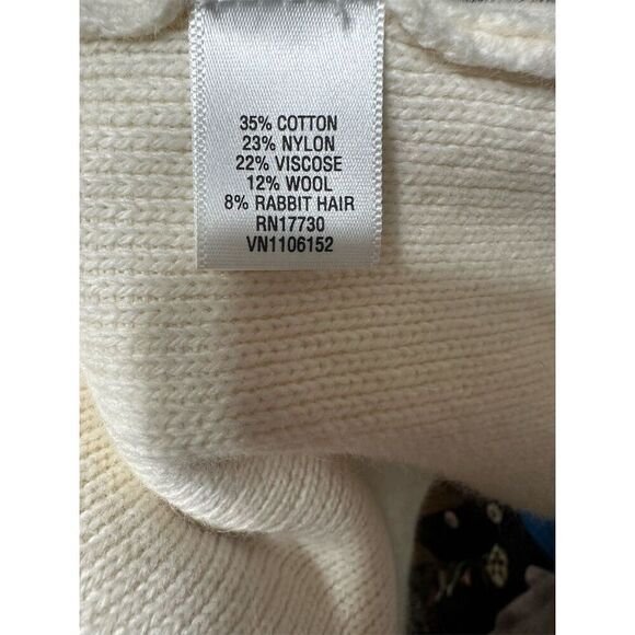 Isaac Mizrahi for Target Womens Cardigan L XL Knit Cropped Ivory Short - Picture 5 of 7